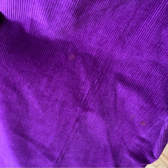 Vintage KORET PLEATED PURPLE CORDUROY PANTS SIZE 12 WOMENS - Picture 13 of 14